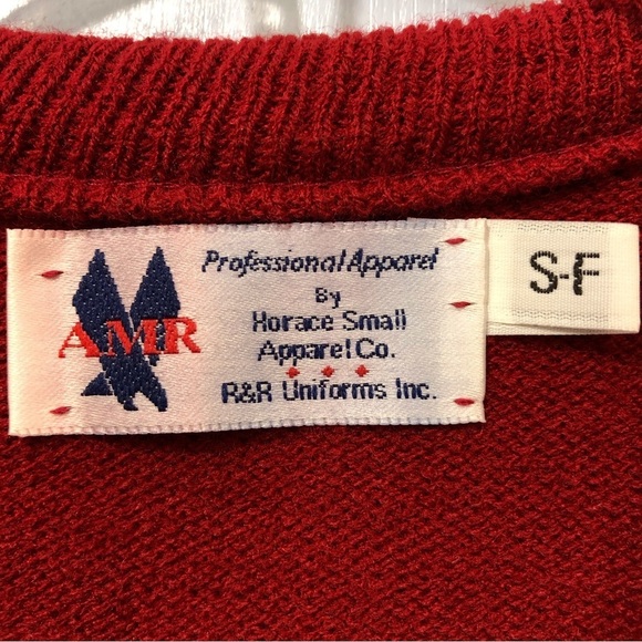 Vintage TWA Red Flight Attendant Cardigan Sweater - Picture 4 of 5